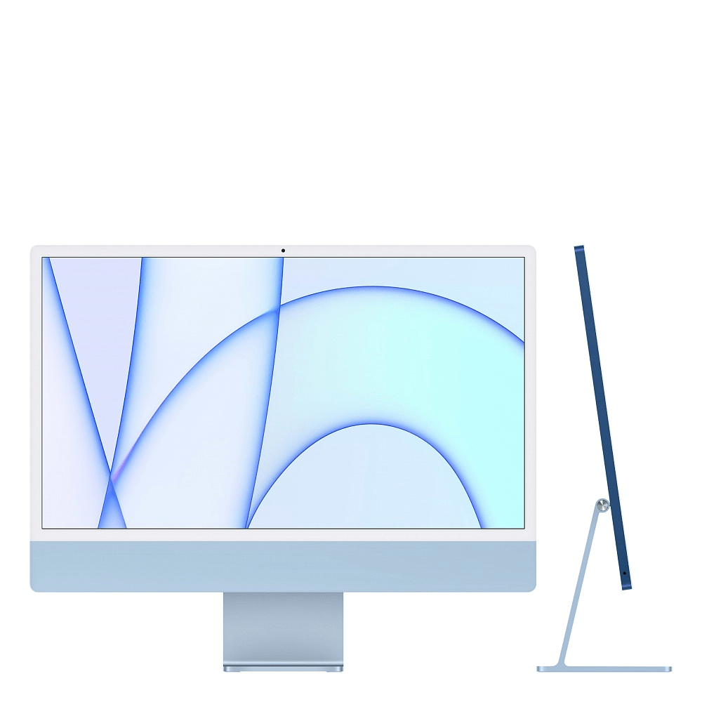 24-inch iMac with Retina 4.5K display: Apple M1 chip with 8‑core CPU and 8‑core GPU, 256GB - Blue