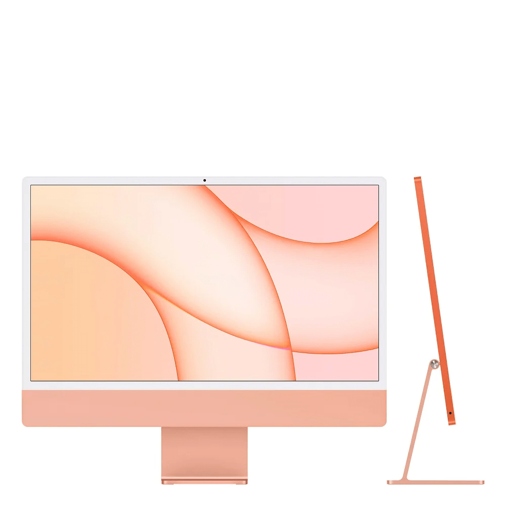 24-inch iMac with Retina 4.5K display: Apple M1 chip with 8‑core CPU and 8‑core GPU, 256GB - Orange